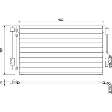 Valeo | Kondensator, Klimaanlage | 817842