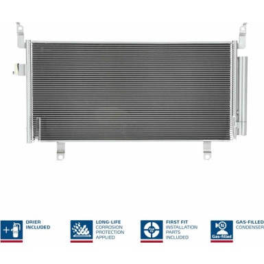 940437 Kondensator, Klimaanlage ** FIRST FIT **
