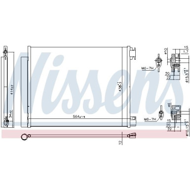 Nissens | Kondensator, Klimaanlage | 941060
