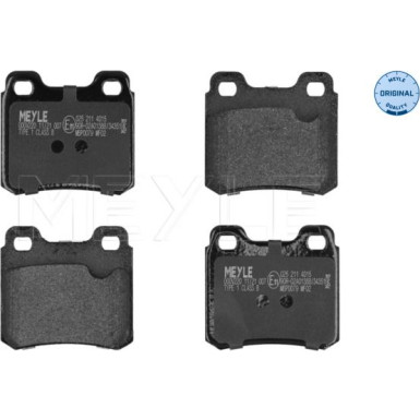 Meyle Bremsbelagsatz, Scheibenbremse MEYLE-ORIGINAL: True to OE 025 211 4015