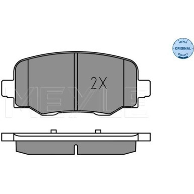 Meyle Bremsbelagsatz, Scheibenbremse MEYLE-ORIGINAL: True to OE 025 257 3318