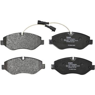 LP2043 Bremsbelagsatz, Scheibenbremse