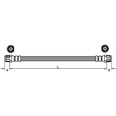 Metzger | Bremsschlauch | 4110224