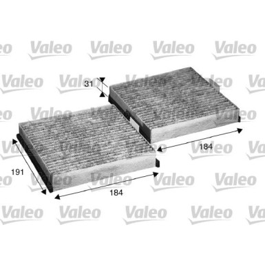 715568 Filter, Innenraumluft VALEO PROTECT