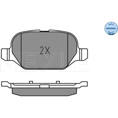 025 254 1014 Bremsbelagsatz, Scheibenbremse MEYLE-ORIGINAL: True to OE.