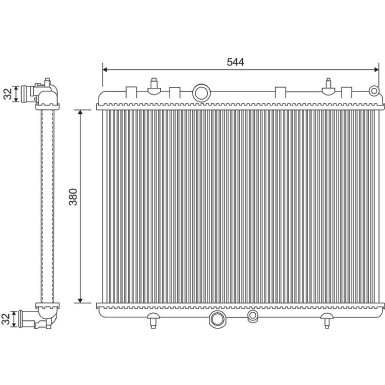 Valeo | Kühler, Motorkühlung | 734338 Valeo | Kühler, Motorkühlung | 734338