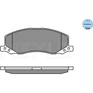 Meyle Bremsbelagsatz, Scheibenbremse MEYLE-ORIGINAL: True to OE 025 244 1817/W