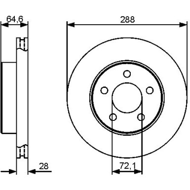 0 986 479 461 Bremsscheibe 0 986 479 461 Bremsscheibe