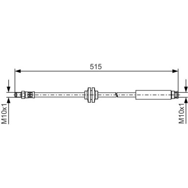 BOSCH | Bremsschlauch | 1 987 481 483