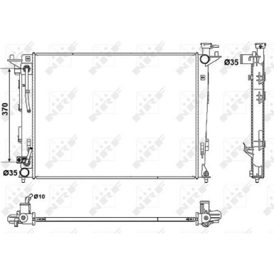 53051 Kühler, Motorkühlung 53051 Kühler, Motorkühlung