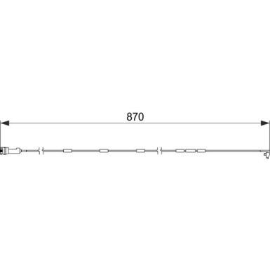 BOSCH Warnkontakt, Bremsbelagverschleiß 1 987 474 578