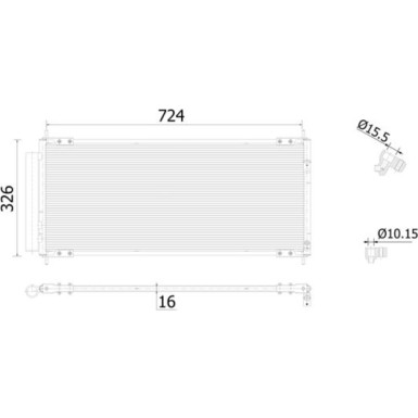 AC 904 000S Kondensator, Klimaanlage BEHR