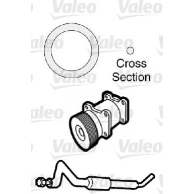 Valeo | Dichtung, Kühlmittelrohrleitung | 509739