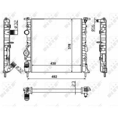 58023 Kühler, Motorkühlung 58023 Kühler, Motorkühlung