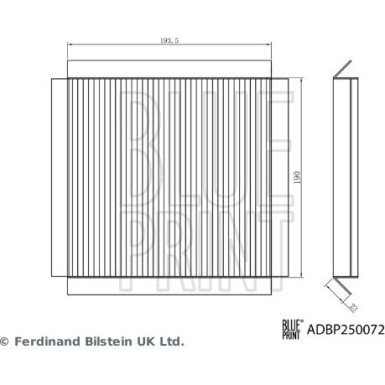 Blue Print | Filter, Innenraumluft | ADBP250072