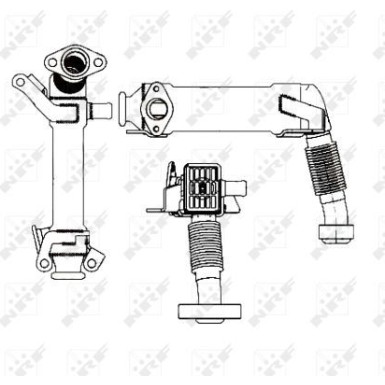 48001 Kühler, Abgasrückführung