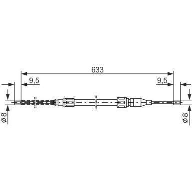 1 987 477 043 Seilzug, Feststellbremse