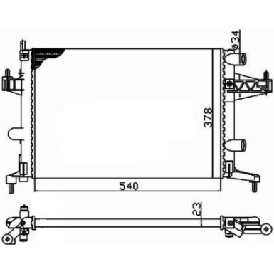 509596 Kühler, Motorkühlung EASY FIT