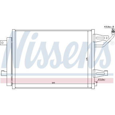 Nissens | Kondensator, Klimaanlage | 940067