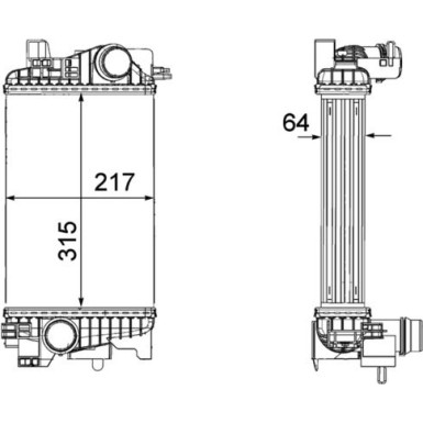 Mahle | Ladeluftkühler | CI 263 000P