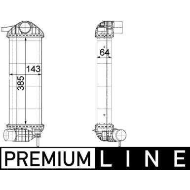 Mahle | Ladeluftkühler | CI 243 000P