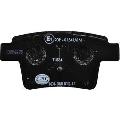 Hella | Bremsbelagsatz, Scheibenbremse | 8DB 355 012-171