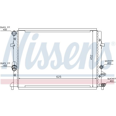 Nissens | Kühler, Motorkühlung | 65295