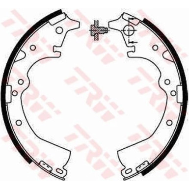 GS8184 Bremsbackensatz GS8184 Bremsbackensatz