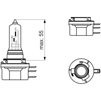 1 987 302 088 Glühlampe, Park-/Positionsleuchte Pure Light WS