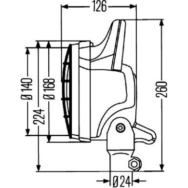 Hella Arbeitsscheinwerfer Matador 1G4 003 470-141