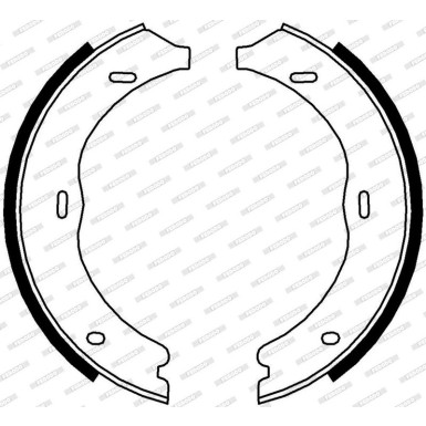 Ferodo | Bremsbackensatz, Feststellbremse | FSB4003