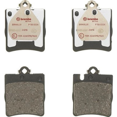 Brembo Bremsbelagsatz, Scheibenbremse BREMBO XTRA LINE P 50 033X