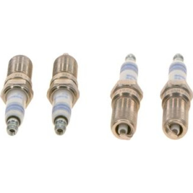 4x BOSCH Zündkerze 0 242 229 902 Nickel