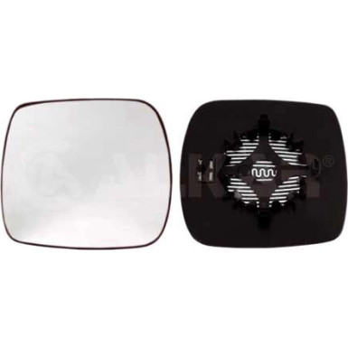 2 x ALKAR Spiegelglas, Außenspiegel | 6433160