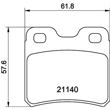 8DB 355 007-451 Bremsbelagsatz, Scheibenbremse