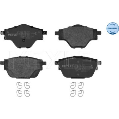 Meyle Bremsbelagsatz, Scheibenbremse MEYLE-ORIGINAL: True to OE 025 258 2717 Meyle Bremsbelagsatz, Scheibenbremse MEYLE-ORIGINAL: True to OE 025 258 2717