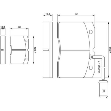 0 986 424 144 Bremsbelagsatz, Scheibenbremse 0 986 424 144 Bremsbelagsatz, Scheibenbremse
