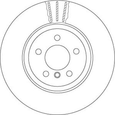 DF6610S Bremsscheibe TRW SINGLE