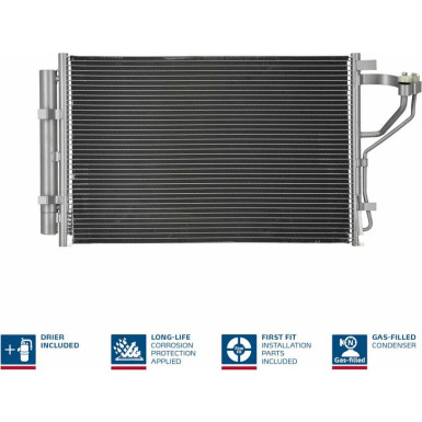 Nissens | Kondensator, Klimaanlage | 940268