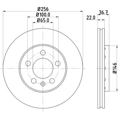 Hella | Bremsscheibe | 8DD 355 127-291