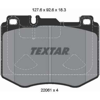 Textar Bremsbelagsatz, Scheibenbremse Q+ 2206103