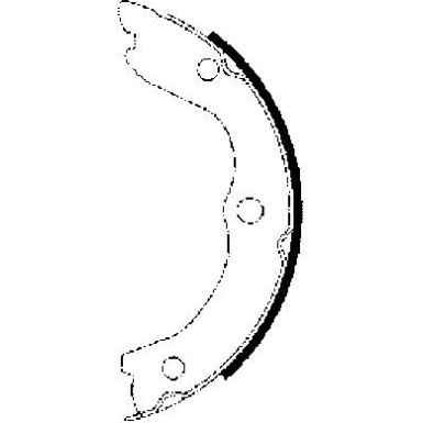 8DA 355 050-611 Bremsbackensatz, Feststellbremse