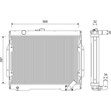 701262 Kühler, Motorkühlung