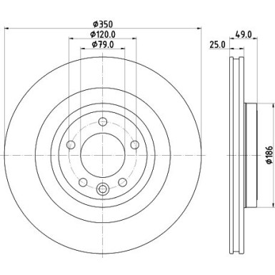 Hella | Bremsscheibe | 8DD 355 123-091