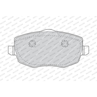 Ferodo | Bremsbelagsatz, Scheibenbremse | FDB1582