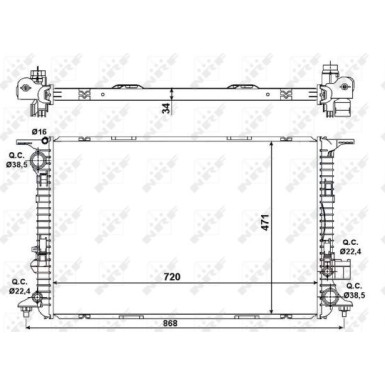 58439 Kühler, Motorkühlung 58439 Kühler, Motorkühlung