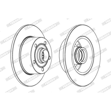 Ferodo | Bremsscheibe | DDF830C-1