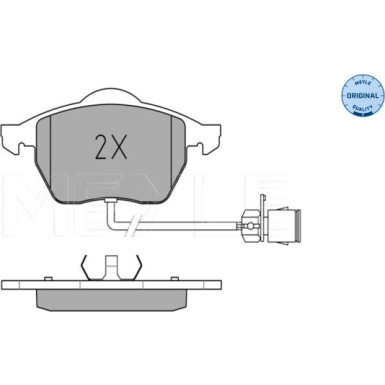 Meyle Bremsbelagsatz, Scheibenbremse MEYLE-ORIGINAL: True to OE 025 206 7619/W