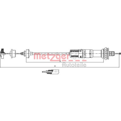 11.3058 Seilzug, Kupplungsbetätigung
