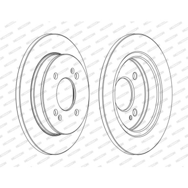 Ferodo Bremsscheibe PREMIER Coat+ disc DDF1793C